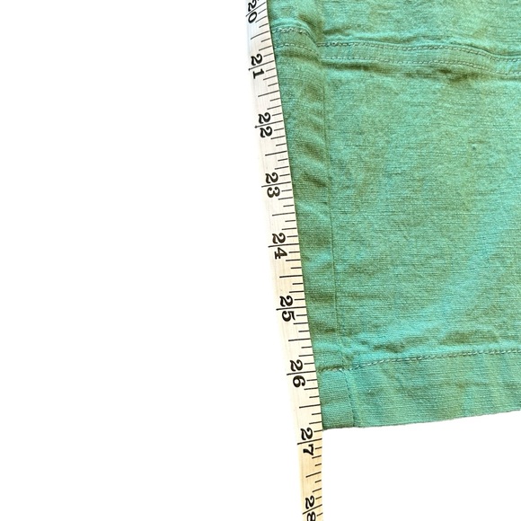 Anthropologie FRNCH Kellyn Woven Wide Leg Pant Turquoise Size Large - Picture 9 of 12